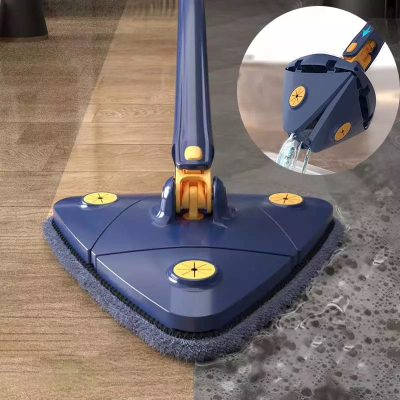 Triangle Extendable Cleaning Mop, 360° Rotatable Squeeze Mop, Multipurpose Cleaning Brush, Floor Window Cleaning Squeegee Mop, Mop Cleaner for Kitchen Toilet, Automatic Wringer Mop, Adjustable Telescopic Mop Triangle Extendable Cleaning Mop, 360° Rotatable Squeeze Mop, Multipurpose Cleaning Brush, Floor Window Cleaning Squeegee Mop, Mop Cleaner for Kitchen Toilet, Automatic Wringer Mop, Adjustable Telescopic Mop